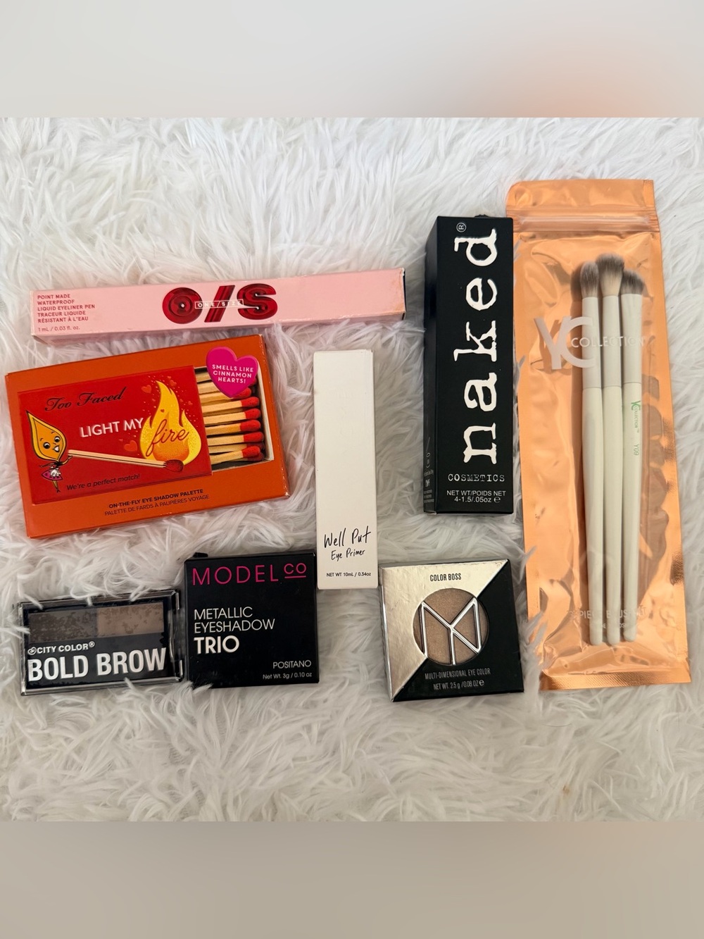 Eye Makeup Bundle | Naked, Too Faced, One/Size, ModelCo, Well Put, Brushes